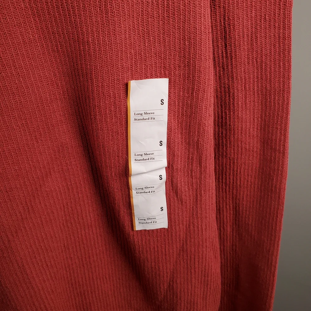 Goodfellow & Co Men's Coral Henley Long Sleeve Shirt - Picture 3 of 4